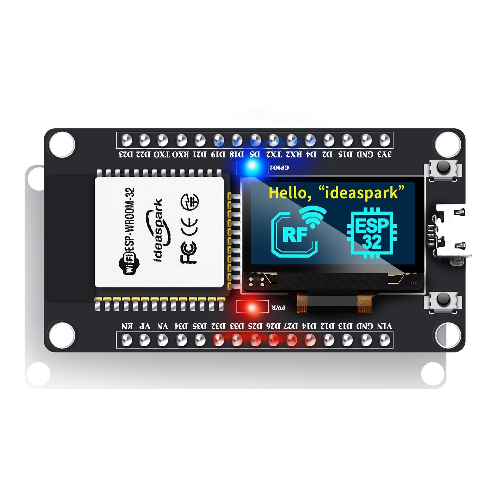 ESP32 Dev Board with 0.96" OLED
